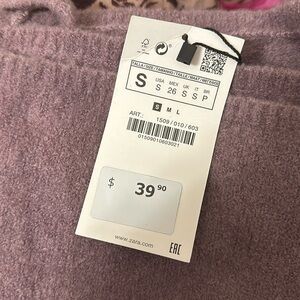 ZARA KNIT PURPLE DRESS